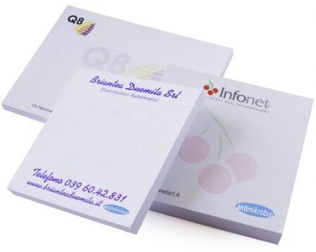 Blocchetti in carta adesiva antibatterica Postit antibatterici